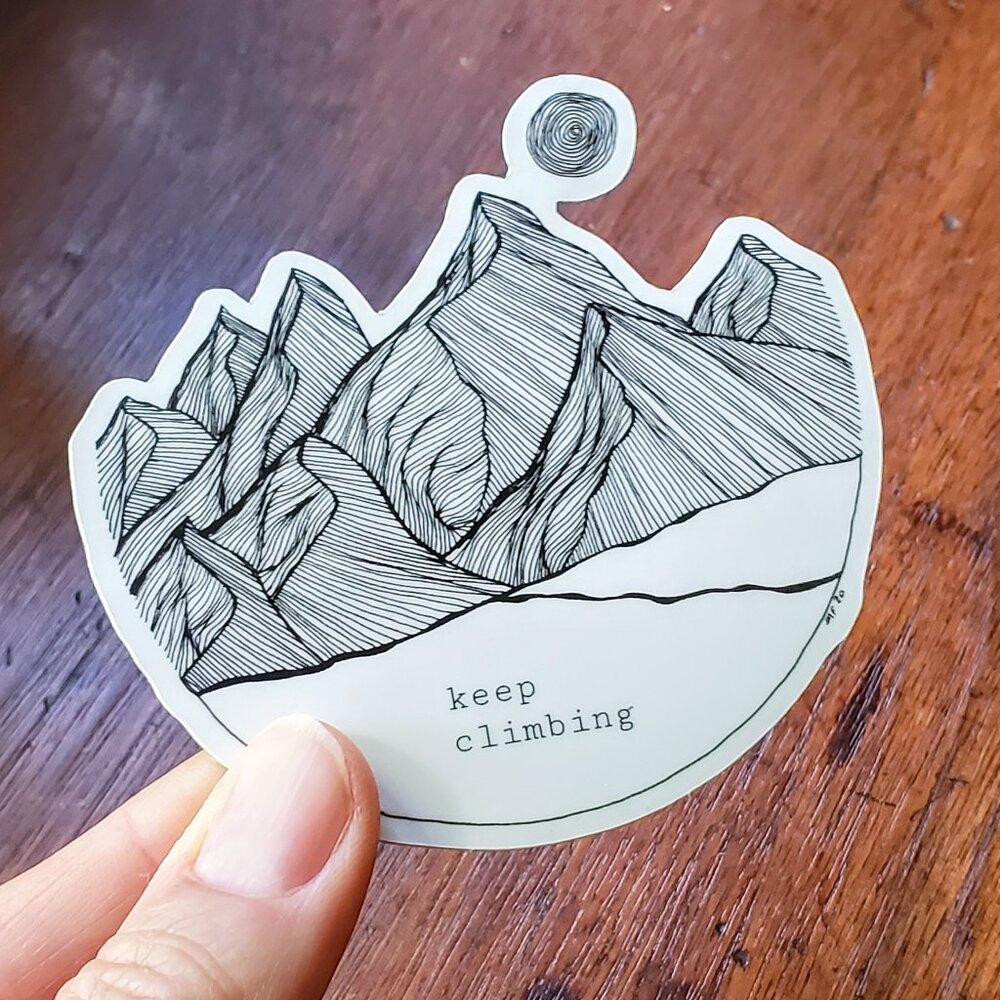 Keep Climbing sticker